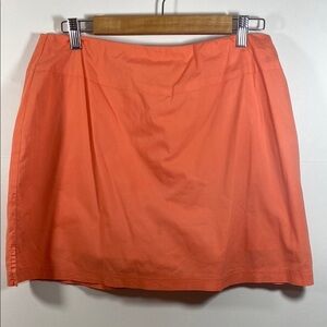 Sahalie Cotton Stretch Coral Pink Mini Skirt Skort